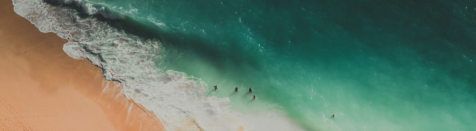 Aerial view of Kelingking Beach, Nusa Penida, Bali